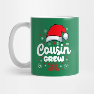 Santa Hat Cousin Christmas Family White Red Mug